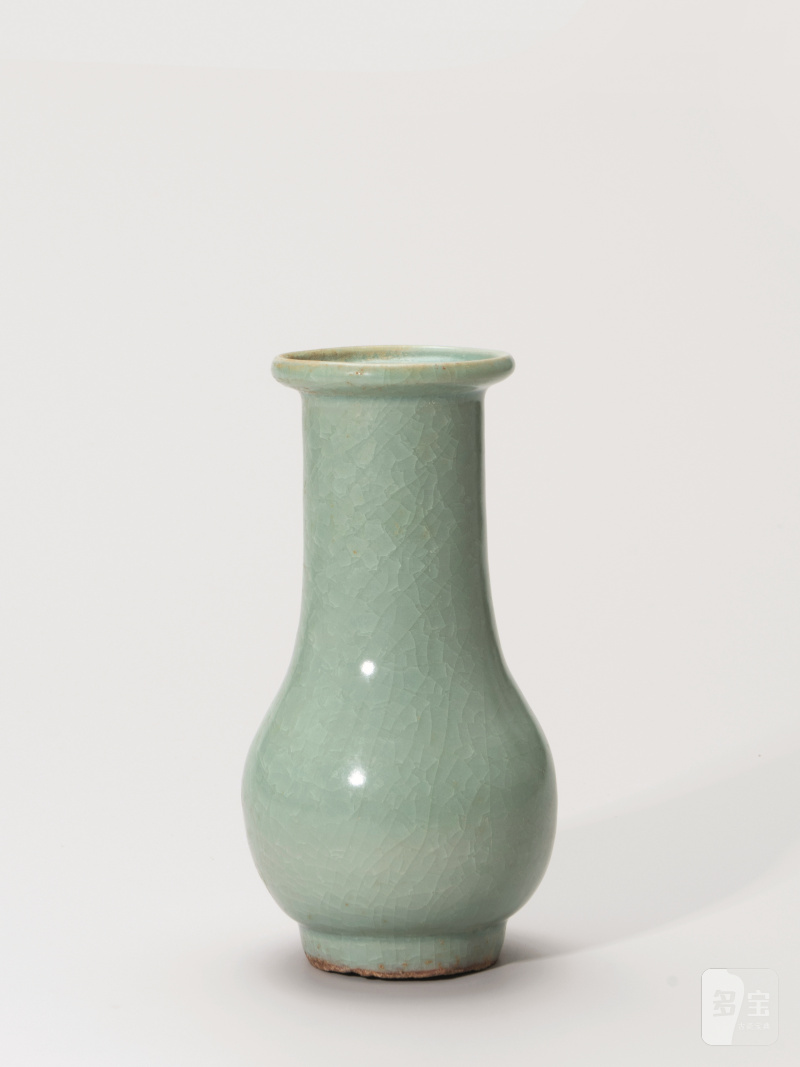 明 龙泉窑粉青釉箸瓶 - 图1
